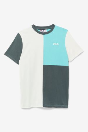 FILA Noor Tee Shirts Blue / Turquoise,Womens Clothing | CA.IZYQSJ397